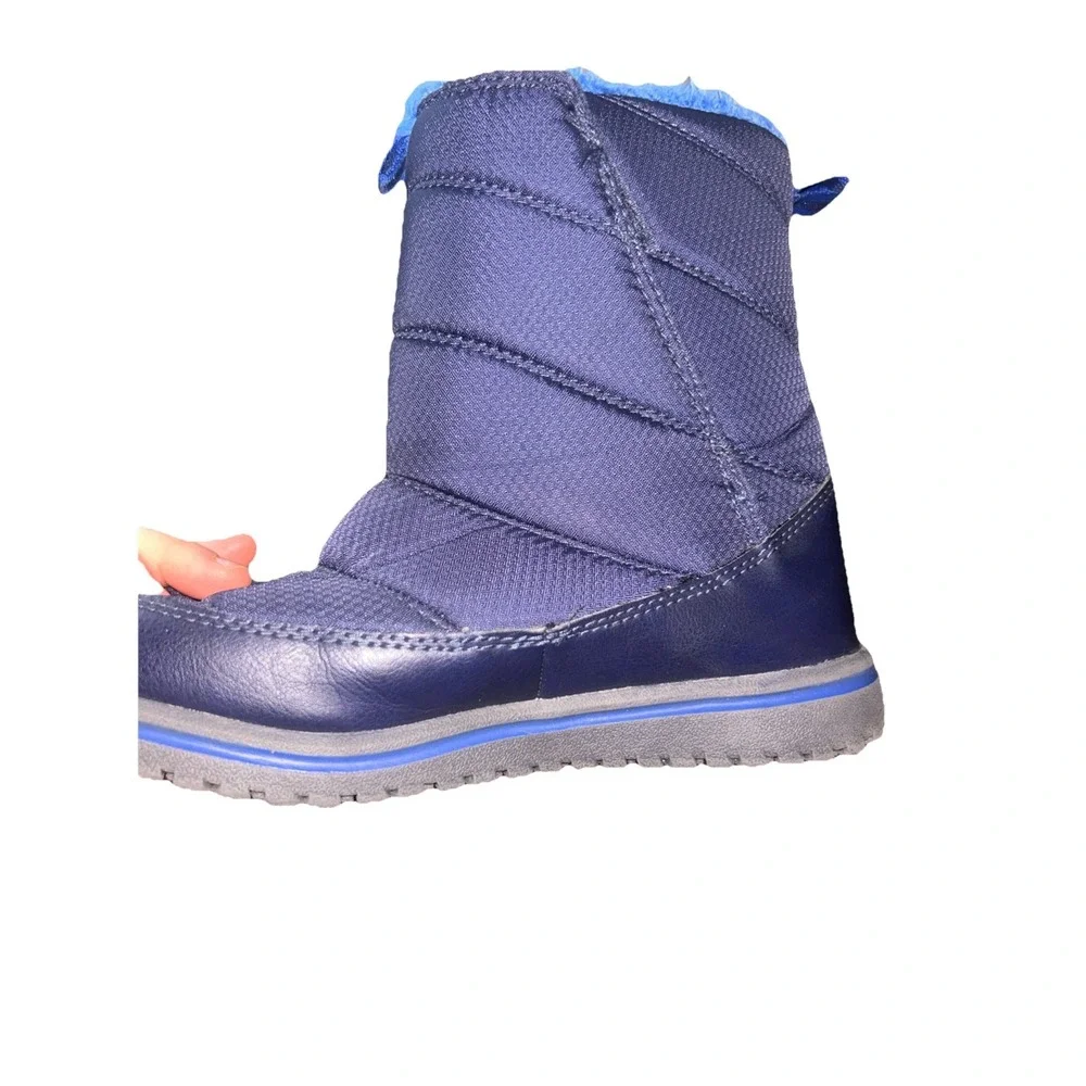 LL Bean Kids Ultralight Winter Boots Size 2 Blue  Lightweight